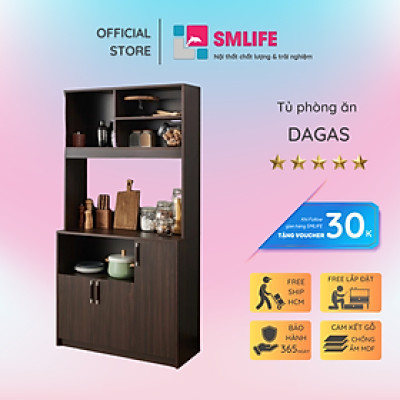 Tủ nhà bếp gia đình bằng gỗ công nghiệp MDF phủ melamine SMLIFE Dagas
