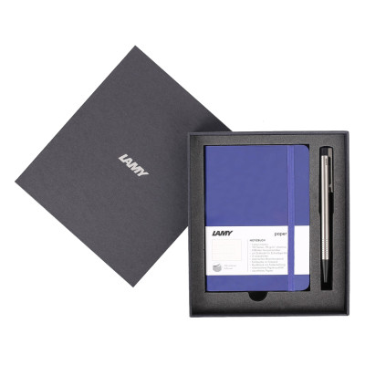 Gift Set Lamy Notebook A6 Softcover Blue + Lamy Logo Blue - GSA6-Lo001