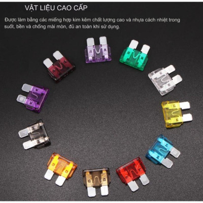 Cầu chì xe ô tô, cầu chì xe máy công suất chuẩn, đủ size, đủ công suất lựa chọn, câu trì chân mini, chân nhỏ, chân vừa
