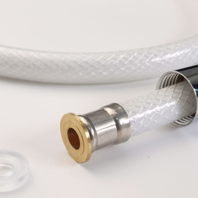 Dây sen, dây xịt vệ sinh nhựa PVC trắng 120cm Eurolife EL-DSN120