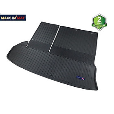 Thảm lót cốp xe ô tô Toyota HighLander 2015 nhãn hiệu Macsim chất liệu TPV cao cấp màu đen(182)
