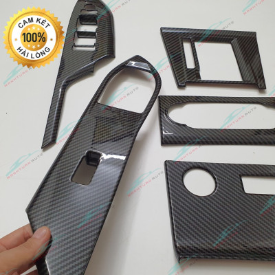 Ốp nội thất Toyota Veloz, Veloz Cross nhựa ABS vân carbon hàng cao cấp