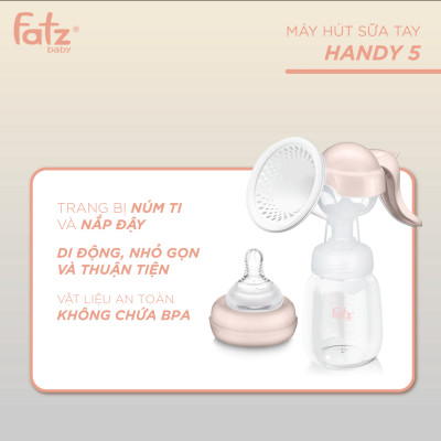Máy hút sữa tay Fatzbaby Handy 5 FB1011HY - Bảo hành 12 tháng