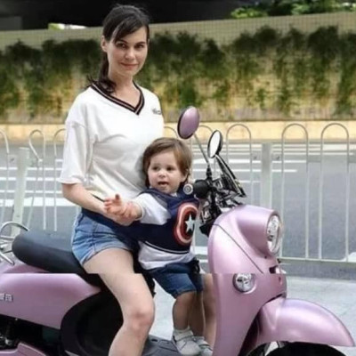 Đai xe máy cho bé, đai địu em bé đi xe máy OLAPLE màu ngẫu nhiên - Hàng nhập khẩu