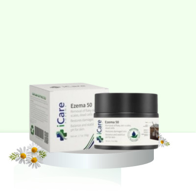 Kem Ezema 50 iCare Pharma Hỗ Trợ Loại Bỏ Nấm Da Đầu Bong Tróc Vảy Trắng, Tặng mặt nạ ngẫu nhiên