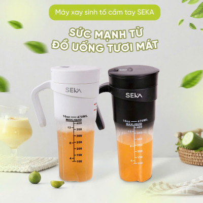 Máy Xay Sinh Tố Tích Điện Cầm Tay SEKA NT889 Dung Tích 470ml Công Suất 150W hàng nhập khẩu