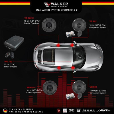 Cấu hình âm thanh ô tô Walker Độ âm thanh Ô tô cao cấp chất lượng Germany