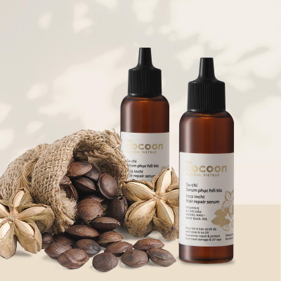 Combo Nước dưỡng tóc Sa-chi Cocoon 140ml + Serum Sa-chi phục hồi tóc Cocoon 70ml