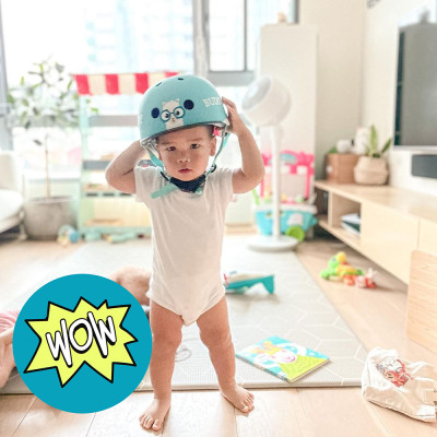 Mũ Bảo Hộ Chơi Xe Trượt Có Thể Điều Chỉnh Kích Cỡ Và Đèn Phát Sáng An Toàn Globber Elite XS/S Cho Trẻ Em Từ 3 Đến 6 Tuổi - Buddy