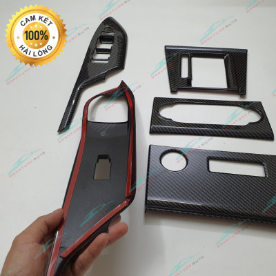 Ốp nội thất Toyota Veloz, Veloz Cross nhựa ABS vân carbon hàng cao cấp