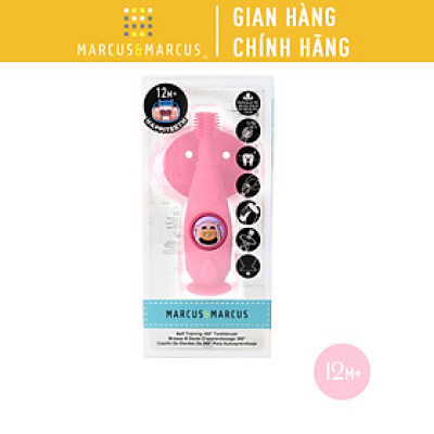 Bàn chải tập đánh răng và mát xa nướu silicon 360 cho bé Marcus & Marcus, từ 12 tháng
