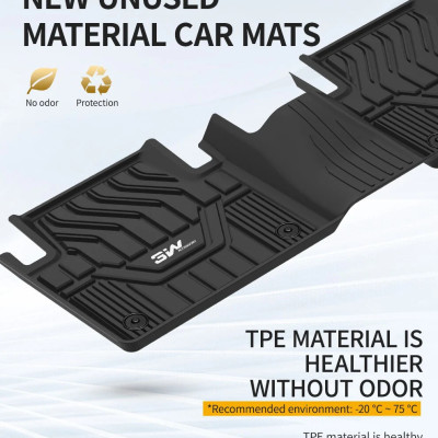 Thảm lót sàn xe ô tô NISSAN X- trail 2013- đến nay Nhãn hiệu Macsim 3W chất liệu nhựa TPE đúc khuôn cao cấp - màu đen