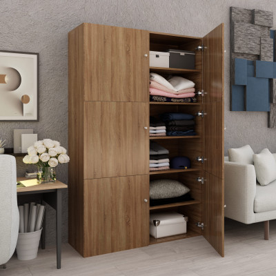 [Happy Home Furniture] SCANDINA, Tủ quần áo 6 cánh mở ,120cm x 44cm x 192cm ( DxRxC), TCM_086
