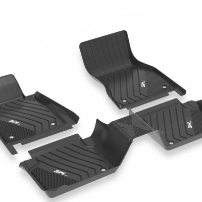 Thảm lót sàn xe ô tô BMW 3 series 320i/328i 2012-2019 nhãn hiệu Macsim 3W - chất liệu nhựa TPE đúc khuôn cao cấp - màu đen
