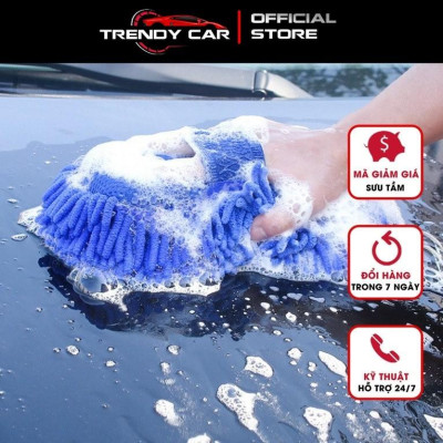 Bao tay lau rửa xe cho ô tô - Găng tay 2 mặt rửa xe máy, ô tô, lau dọn nội thất Găng tay rửa ô tô chất lượng cao