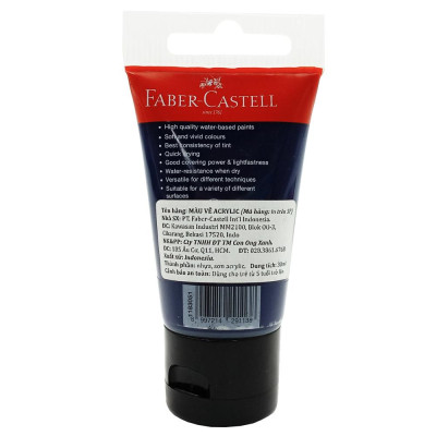 Tuýp màu vẽ acrylic 30ml prussian blue (xanh phổ) Faber 1183051