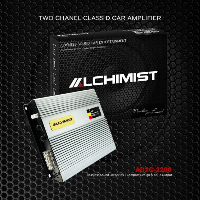 Bộ Khuếch Đại Âm Thanh Ô Tô Kỹ Thuật Số Alchimist AD2C-2200 DSP 2 kênh lắp đặt sub gầm đôi cho ô tô