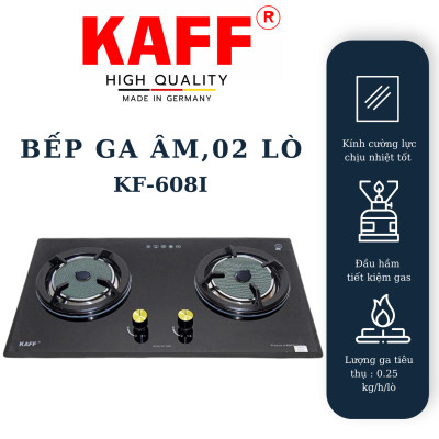 Bếp ga đôi KAFF KF-608I - Hàng chính hãng