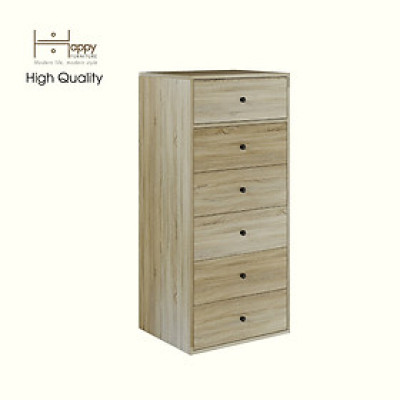 HAPPY FURNITURE , ZACY - Tủ lưu trữ 6 ngăn kéo , THK_217 , 55cm x 45cm x 121cm DxRxC, Sản phẩm phổ thông