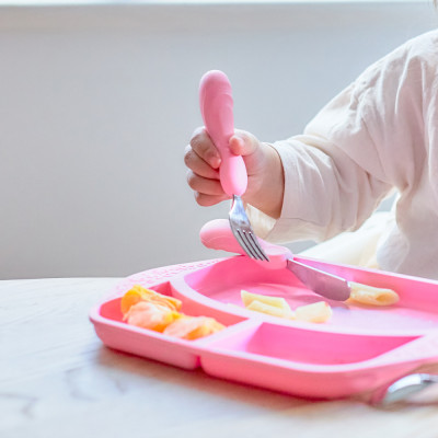 Bộ thìa nĩa ăn dặm cho bé Easy Grip Marcus & Marcus, từ 3 tuổi