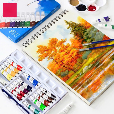 Màu Acrylic tuýp mini chuyên nghiệp - 5ml/tuýp - Vẽ vải / Vẽ quần áo / Vẽ giày - 12 màu