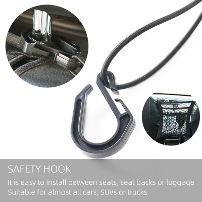 Túi lưới gắn ghế ô tô 3 lớp đa năng vách ngăn ghế sau xe ô tô đàn hồi đa chức năng giúp lái xe an toàn Freeship