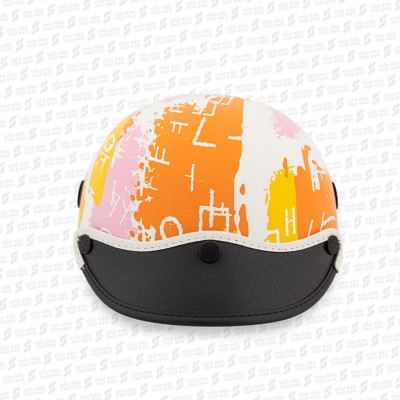 ƯU ĐÃI - Mũ bảo hiểm lỗ thông gió hoa văn chính hãng NÓN SƠN AMP-TR101