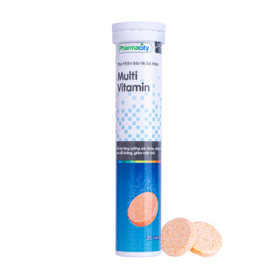 Thực phẩm Pharmacity bảo vệ Sức Khỏe Multi Vitamin (Tuýp 20 viên)