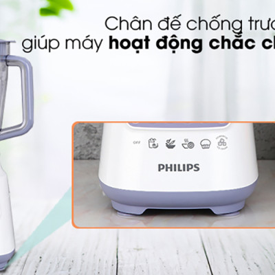 Máy xay sinh tố Philips HR2221/00 (700W) - Hàng Chính Hãng