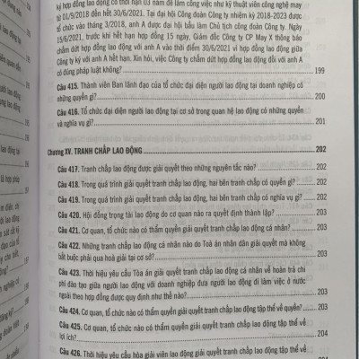 500 Câu hỏi và tình huống giải quyết các vướng mắc tranh chấp lao động