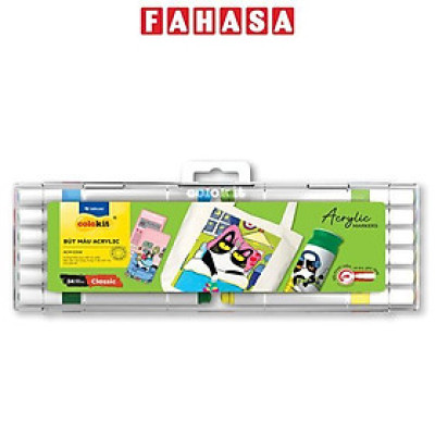 Hộp 24 Bút Màu Acrylic - Colokit ACM-C018