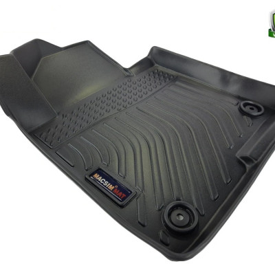 Thảm lót sàn xe ô tô Kia Optima 2016- 2020 Nhãn hiệu Macsim chất liệu nhựa TPE cao cấp màu đen