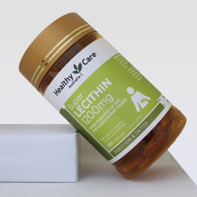 Viên uống tinh chất Mầm Đậu Nành Healthy Care Super Lecithin 1200mg 100, Cải Thiện Sức Khỏe, Hỗ Trợ Làm Đẹp Da, Cân Bằng Nội Tiết Tố và sinh lý nữ.