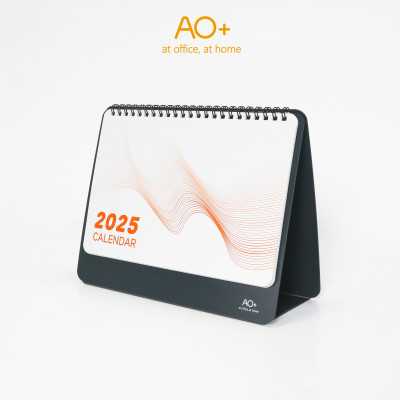 Lịch để bàn 2025, đế nhựa nhỏ gọn thiết kế đơn giản (nhựa PP/ 6 màu) AA505