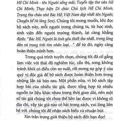 Tủ Sách Bác Hồ - Việt Nam Đẹp Nhất Tên Người