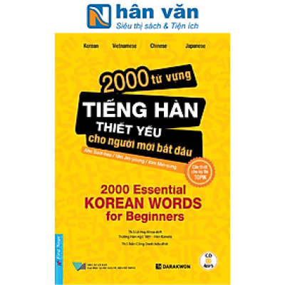 2000 Từ Vựng Tiếng Hàn Thiết Yếu Cho Người Mới Bắt Đầu