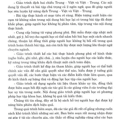 Kỹ Năng Biên Phiên Dịch Trung - Việt, Việt - Trung Thực Chiến - Tập 3 - HA