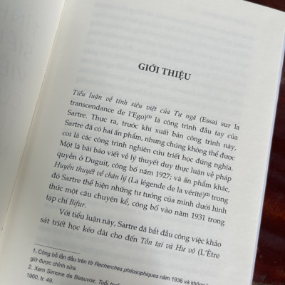 TÍNH SIÊU VIỆT CỦA TỰ NGÃ - Phác Thảo Một Mô Tả Hiện Tượng Học – Jean - Paul Sartre – Nhã Nam – NXB Thế Giới