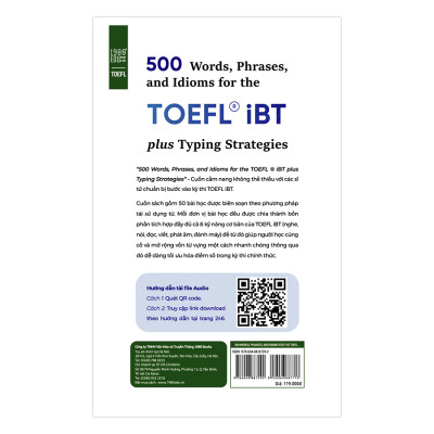 500 Words Phrases, Idioms For The TOEFL iBT plus Typing Strategies