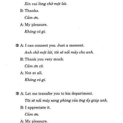 Tiếng Anh Qua Điện Thoại - Kèm CD