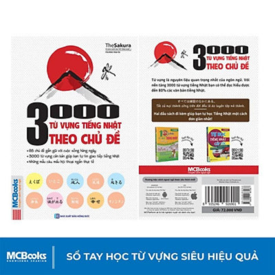 Sách - 3000 Từ Vựng Tiếng  Nhật Theo Chủ Đề  - MCBooks