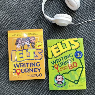 Combo Bộ Sách Ielts Writing Journey - Lộ Trình Từ Cơ Bản Đến Band 8.0