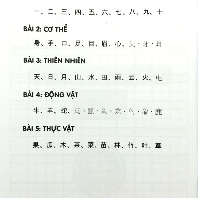 Tập Viết Chữ Hán Cơ Bản Tập 1 - (Dễ Học - Nhớ Lâu - 100 Chữ Hán Trong 10 Ngày)