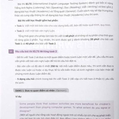 Ielts Go - Writing Task 2 - Dàn Ý Mẫu Cho Tất Cả Các Dạng Bài
