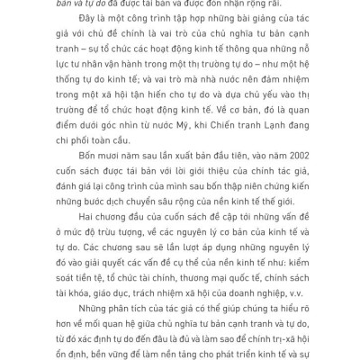 Chủ Nghĩa Tư Bản Và Tự Do - Capitalism And Freedom