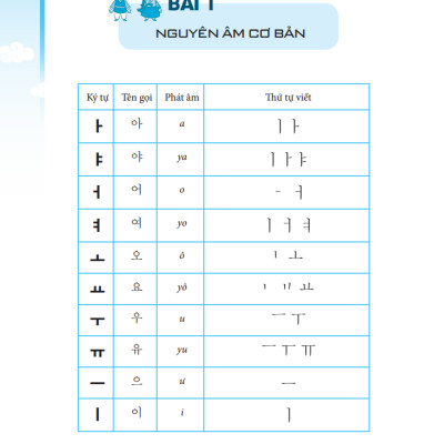 Tập Viết Tiếng Hàn Cơ Bản