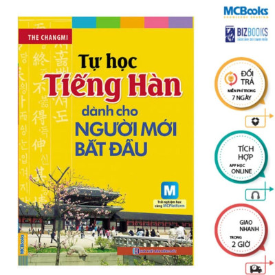 Sách - Tự Học Tiếng Hàn Dành Cho Người Mới Bắt Đầu + 5000 Từ Vựng Tiếng Hàn Thông Dụng - Combo 2 Cuốn - MCBooks