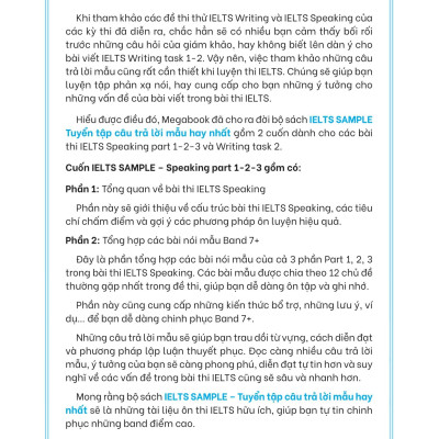 IELTS Sample Speaking Part 1-2-3 Tuyển Tập Câu Trả Lời Mẫu Hay Nhất