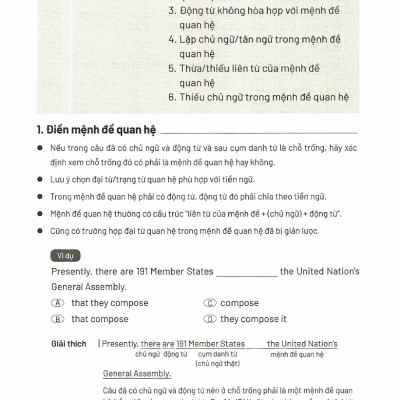 Làm Quen Với TOEFL ITP Grammar