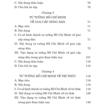 Giáo trình tư tưởng Hồ Chí Minh về công nhân, nông dân, trí thức ( bản in 2024)